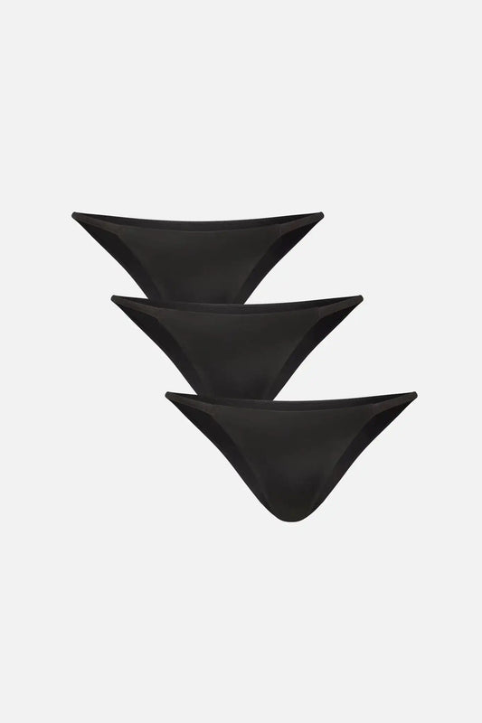 Glacé String Bikini in Black (Pack)